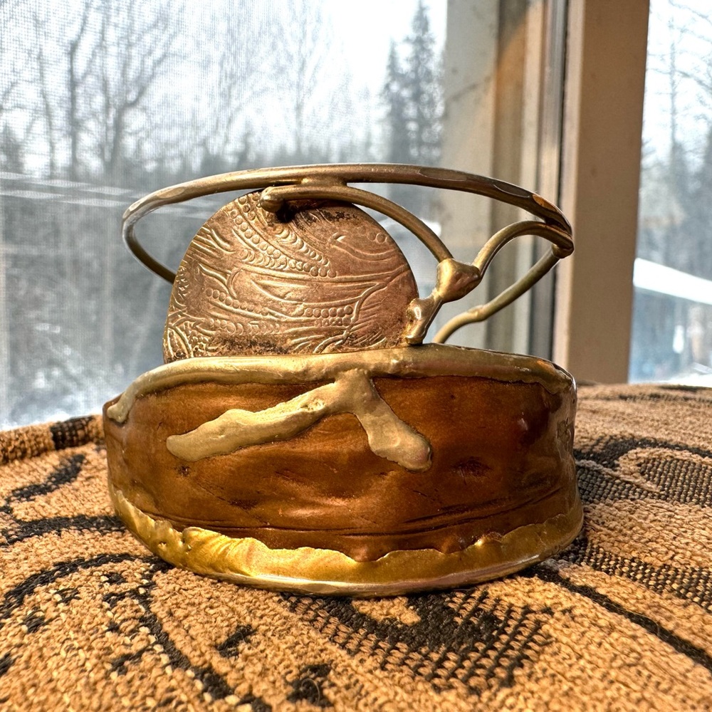 Mixed Metal Cuff Bracelet